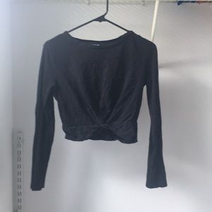 Black crop top